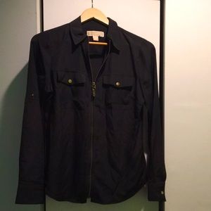 Michael Kors Small long sleeved black blouse